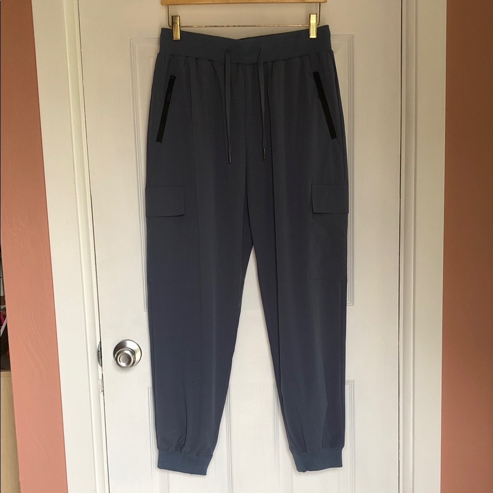 Rosvigor Teal Blue Cargo-Pocket Jogger Pants NWT Size M
